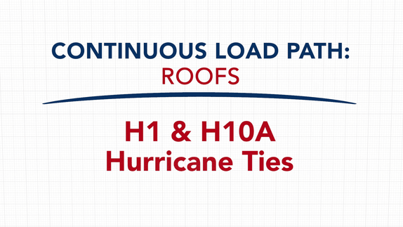 H1 & H10A Hurricane Ties video