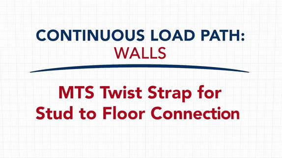 MTS Twist Strap for Stud to Floor Connection video