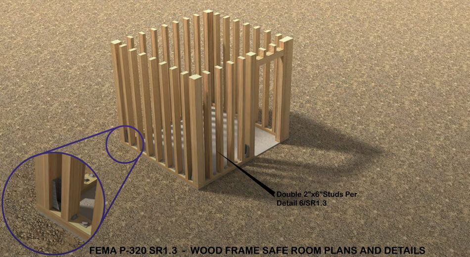 Wood Frame Safe Room Animation video