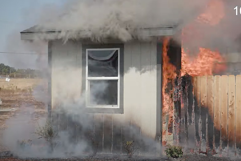 IBHS - Wildfire Prepared Home Demonstration Burn image