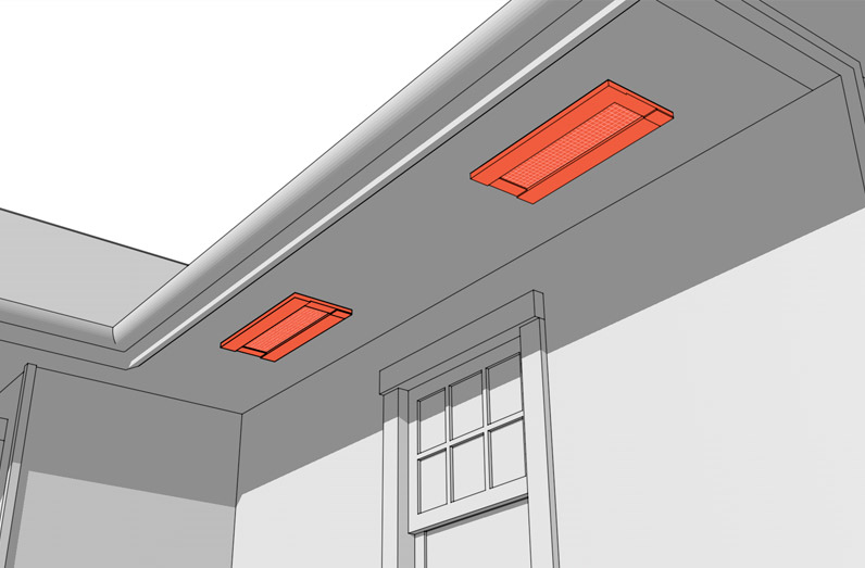 Protected openings in eaves, overhangs, and soffits