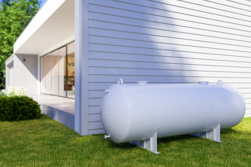 Fuel tanks placed close to the home